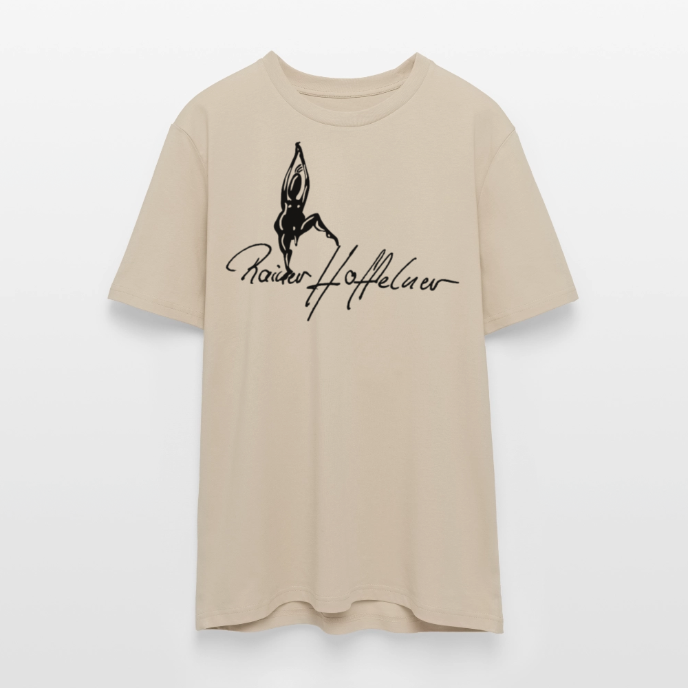 Unisex Bio-T-Shirt mit TUSCHEMÄNNCHEN PRINT - Beige