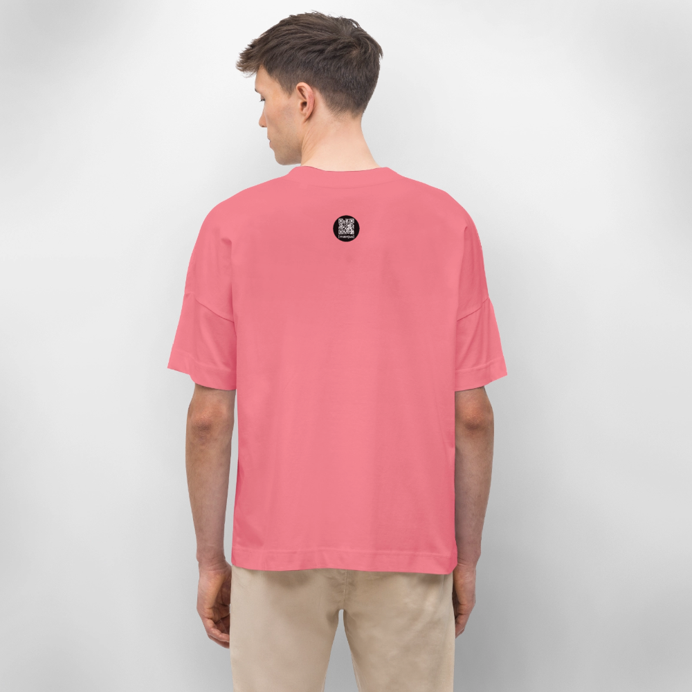 Oversized Unisex Bio T-Shirt mit MNJS CREW no limits PRINT - Pink