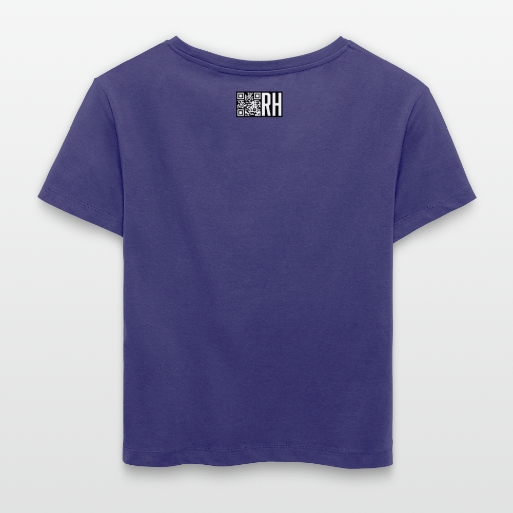 Relaxed Rundhals Frauen Bio-T-Shirt mit CREATIVE VIRUS INSIDE PRINT - Dämmerung