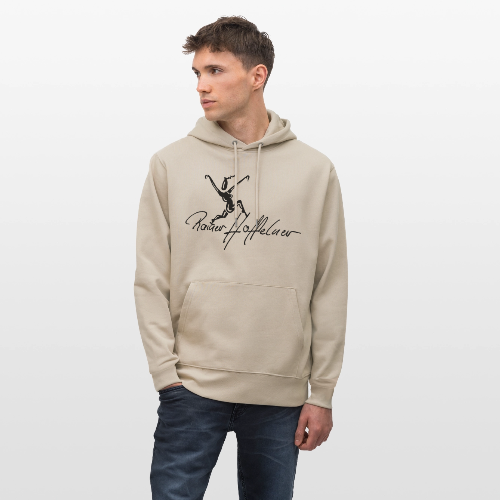 Unisex Bio-Hoodie mit TUSCHEWEIBCHEN PRINT - Beige