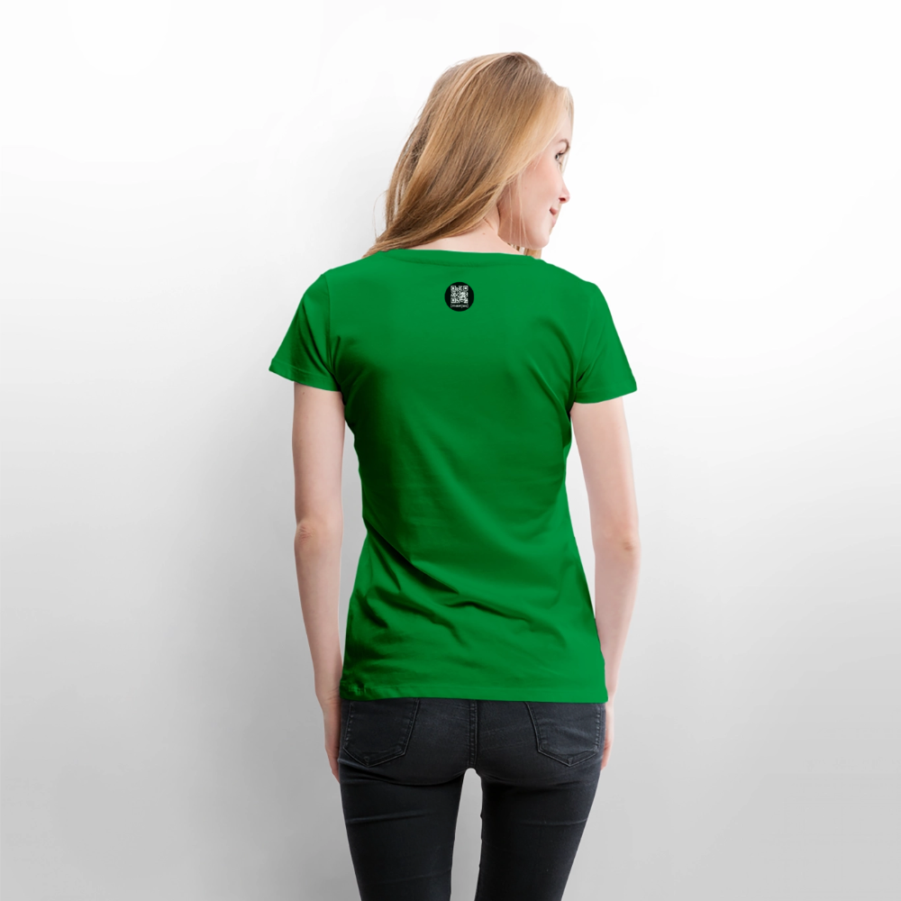Frauen Premium T-Shirt mit OKTOBERFEST SKULL GIRL PRINT - Grün