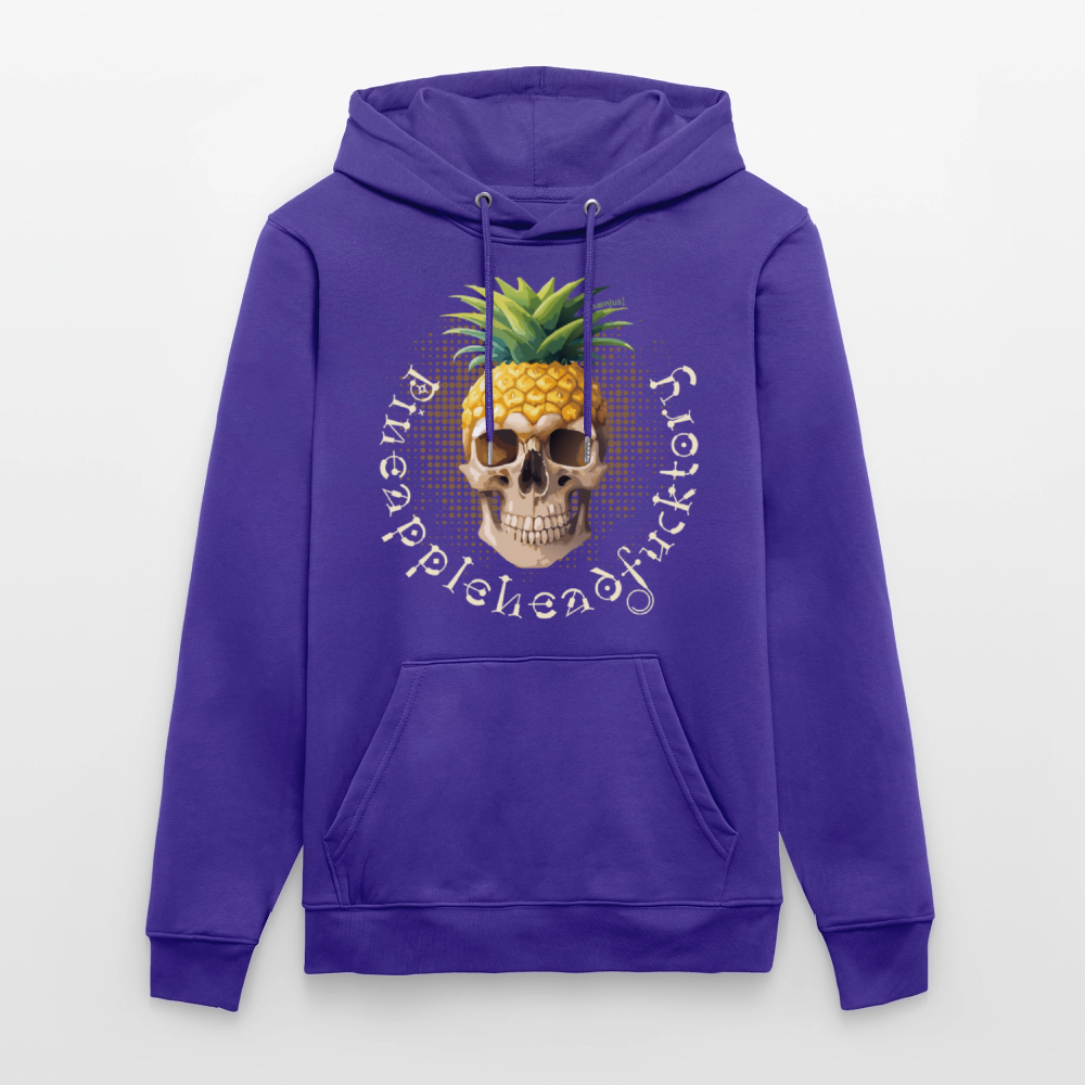 Unisex Hoodie mit PINEAPPLE SKULL PRINT - Purple Love
