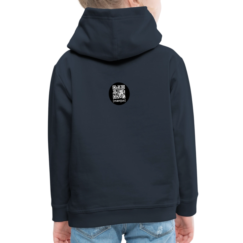 MNJS KIDS Premium Hoodie mit DEEP FOREST GREEN TIGERRABBIT PRINT - Navy