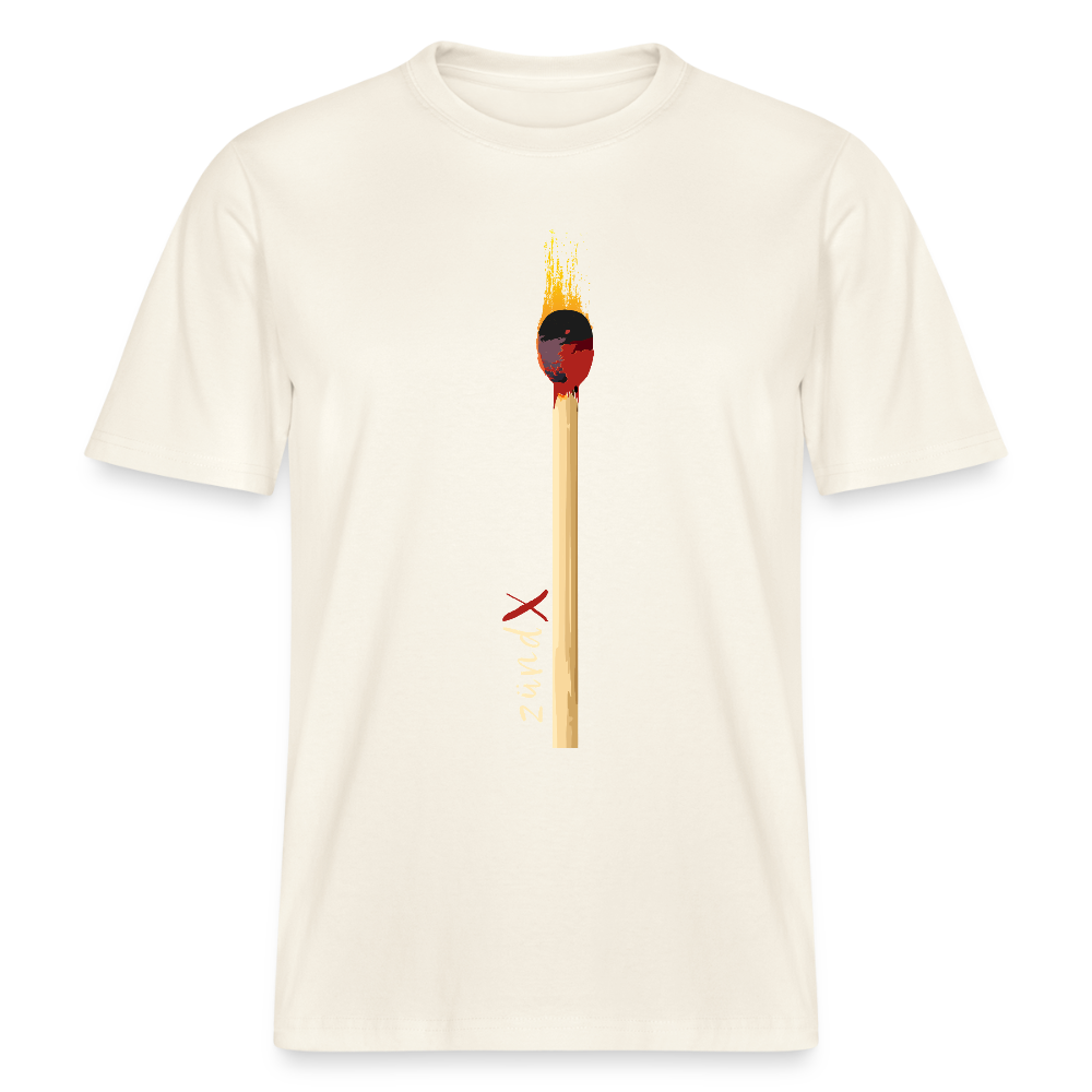 Unisex Bio-T-Shirt mit zündX PRINT - Naturweiß