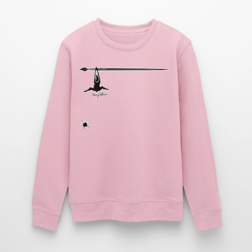 Unisex Bio-Sweatshirt mit MÄNNLE PRINT - Hellrosa