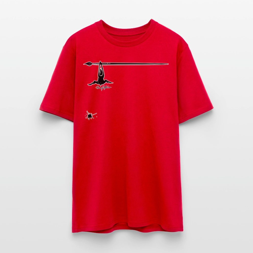 Unisex Bio-T-Shirt mit MÄNNLE PRINT - Rot