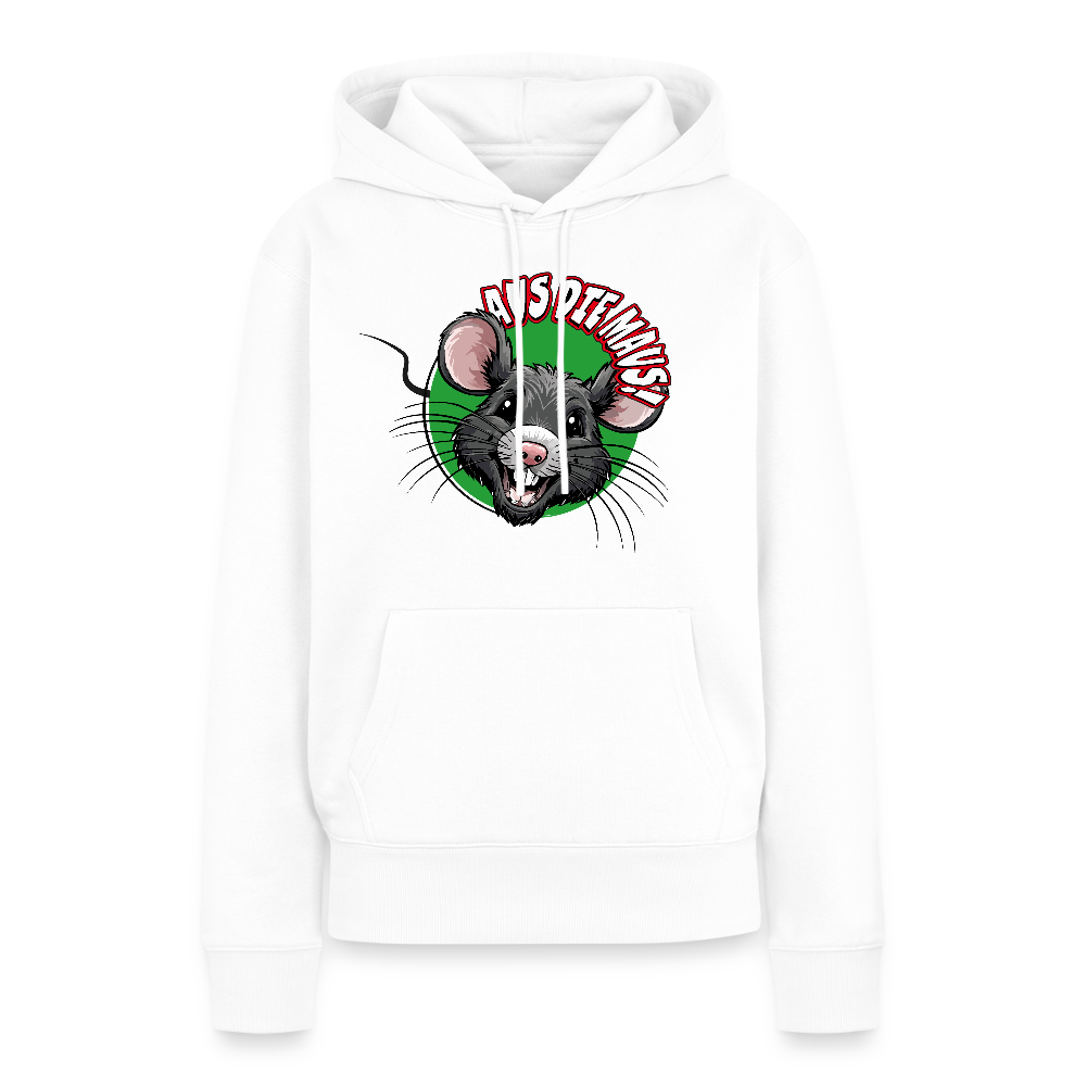Frauen Premium Hoodie mit AUS DIE MAUS PRINT - Weiß