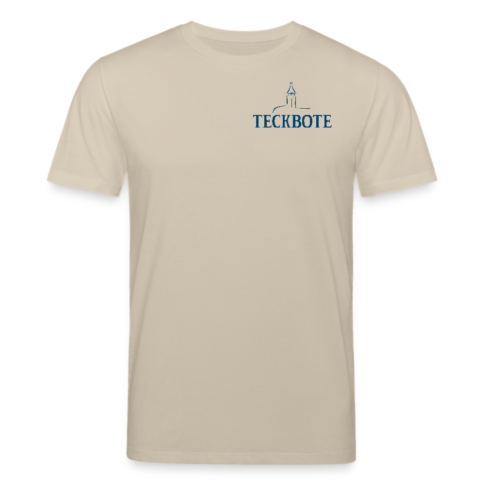 Unisex Bio-T-Shirt mit TECKBOTE PRINT - Beige