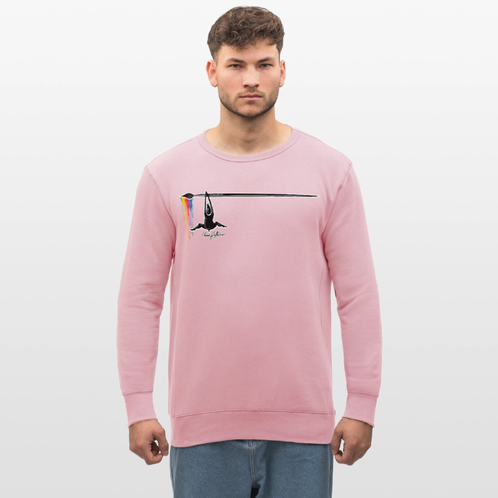 Unisex Bio-Sweatshirt mit MÄNNLE PRINT - Hellrosa