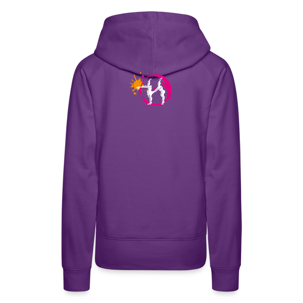 Frauen Premium Hoodie mit ES ESKALIERT EH PRINT - Purple