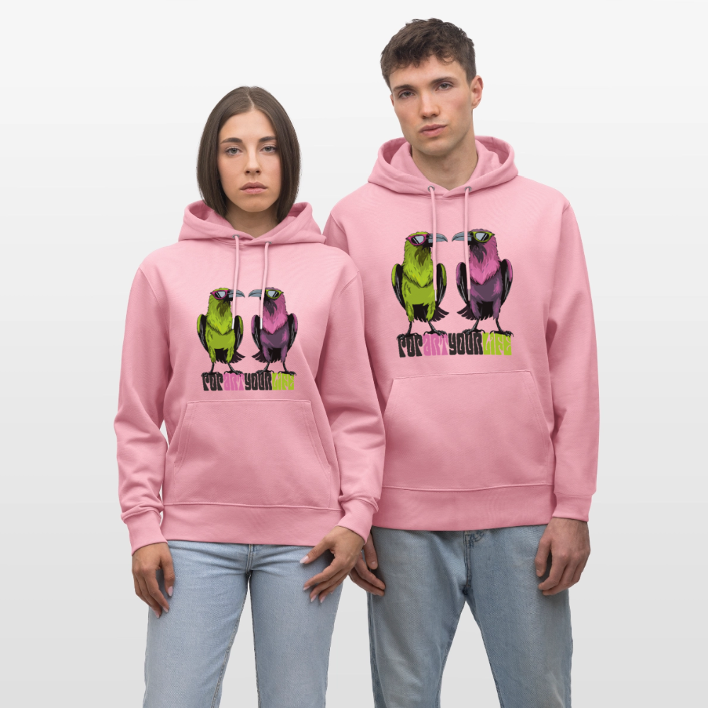 Unisex Hoodie mit POPART YOUR LIFE PRINT - Lila Traum