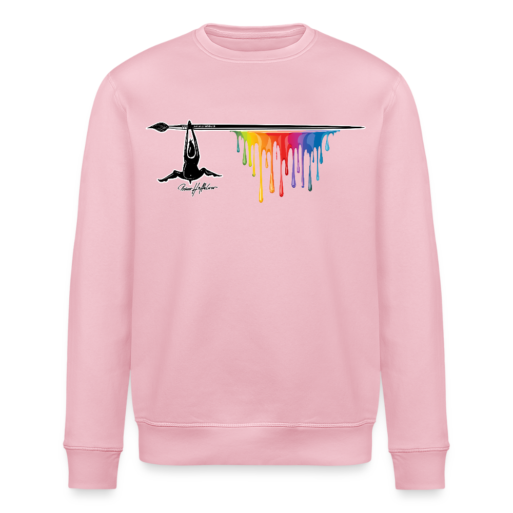 Unisex Bio-Sweatshirt mit MÄNNLE PRINT - Hellrosa