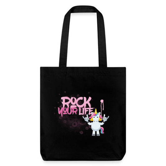 Heavyweight Stoffbeutel mit ROCK YOUR LIFE PRINT - Schwarz