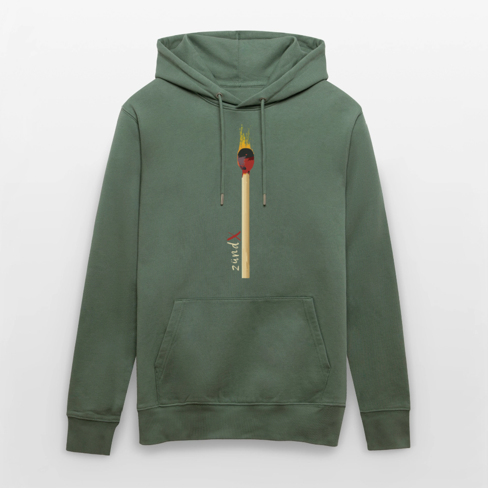 Unisex Hoodie mit zündX PRINT - Tanngrün