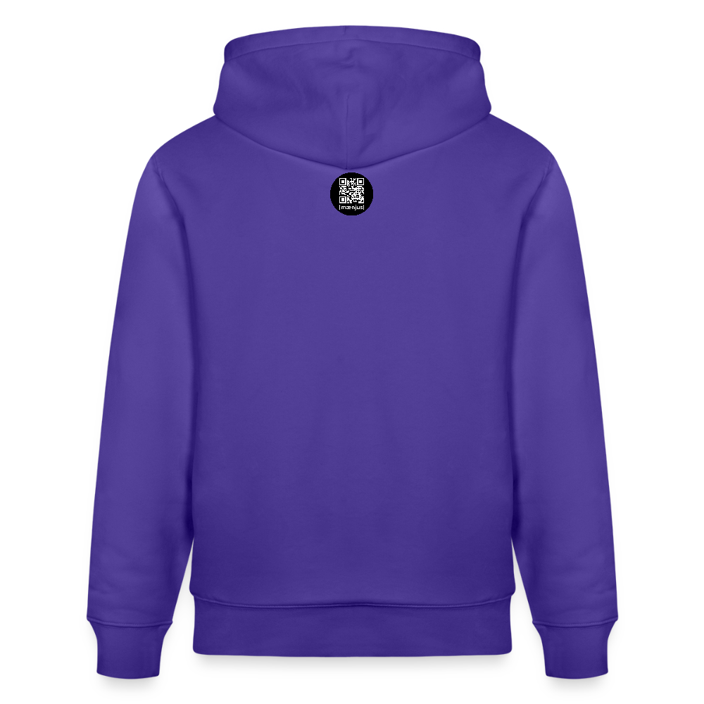Unisex Bio-Hoodie mit MNJS CREW no limits PRINT - Purple Love