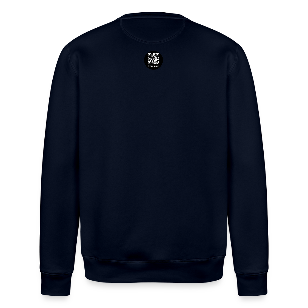 Unisex Bio-Sweatshirt mit BOO! PRINT - Navy