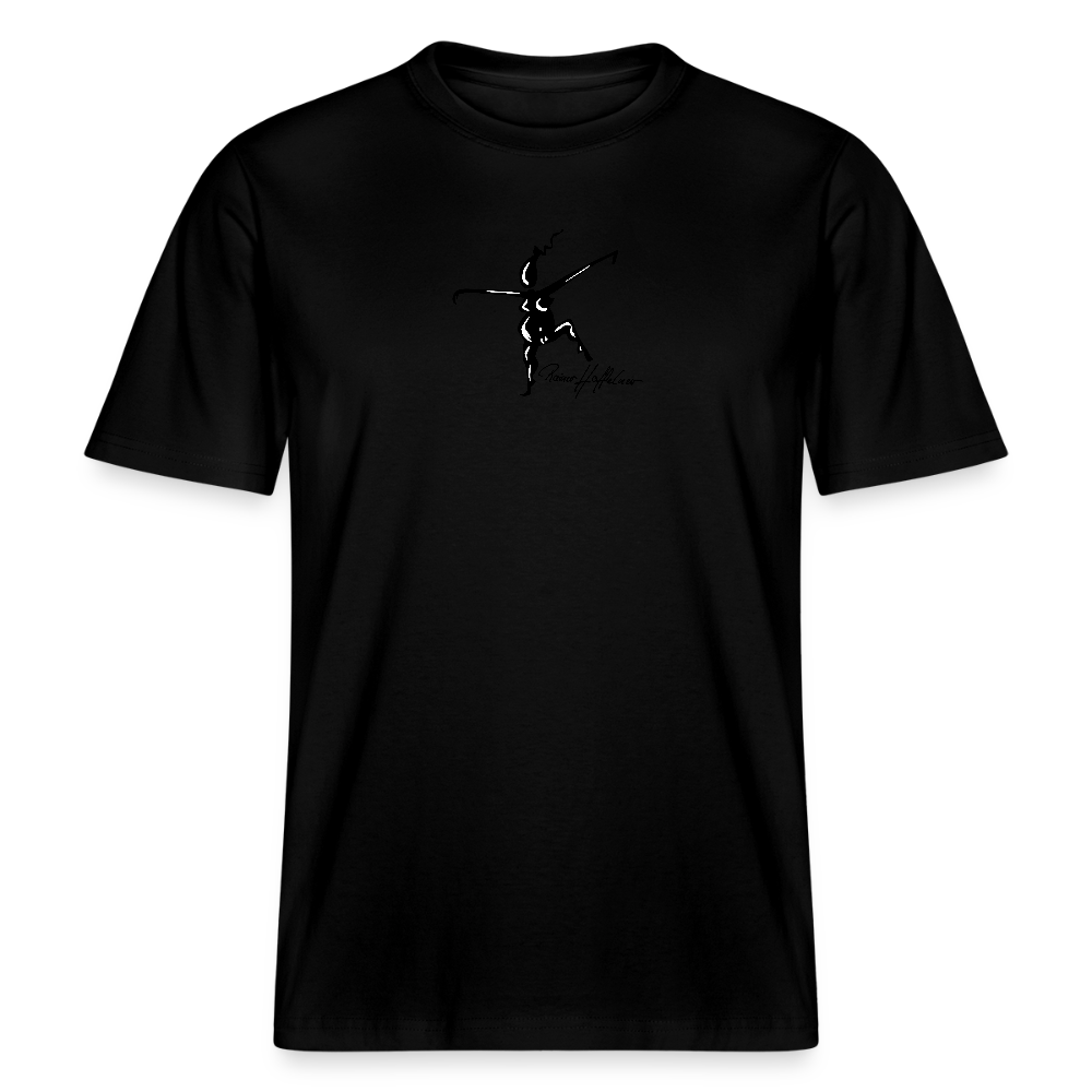 Unisex Bio-T-Shirt mit TUSCHEWEIBCHEN PRINT - Schwarz
