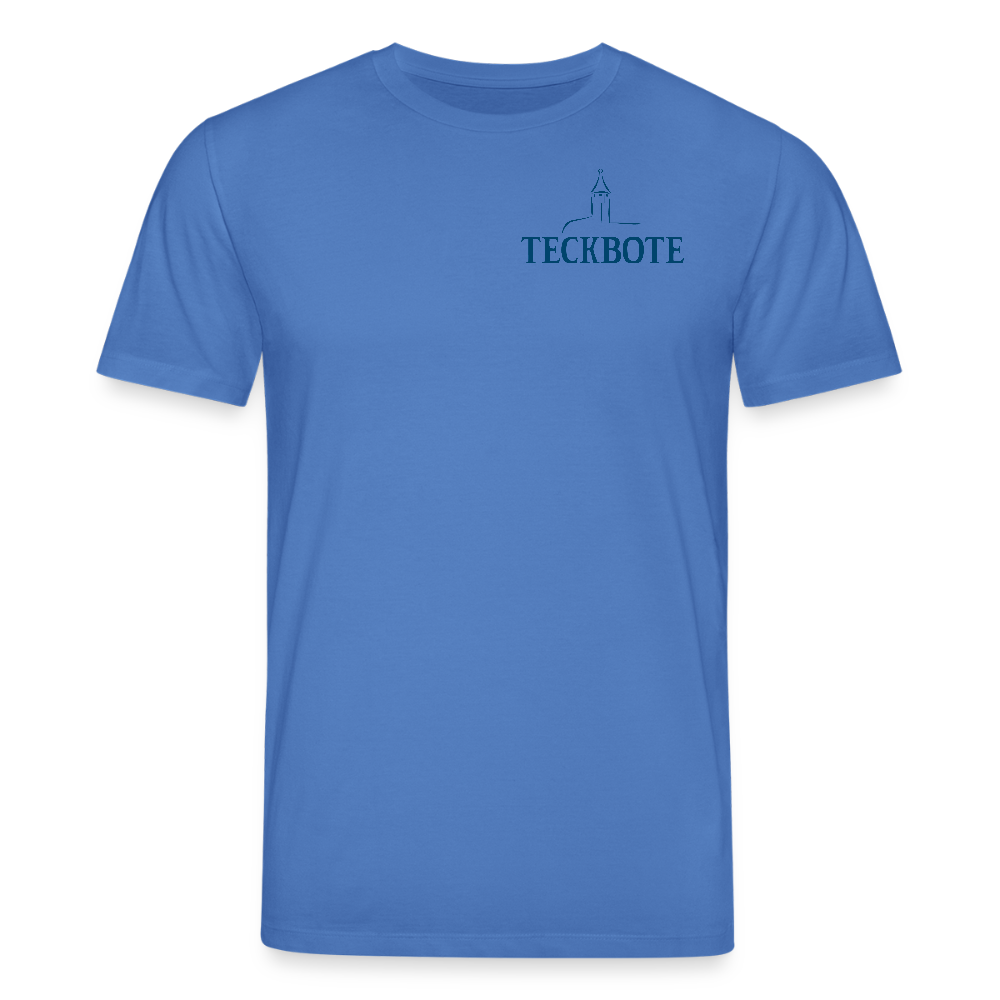 Unisex Bio-T-Shirt mit TECKBOTE PRINT - Achtsames Blau
