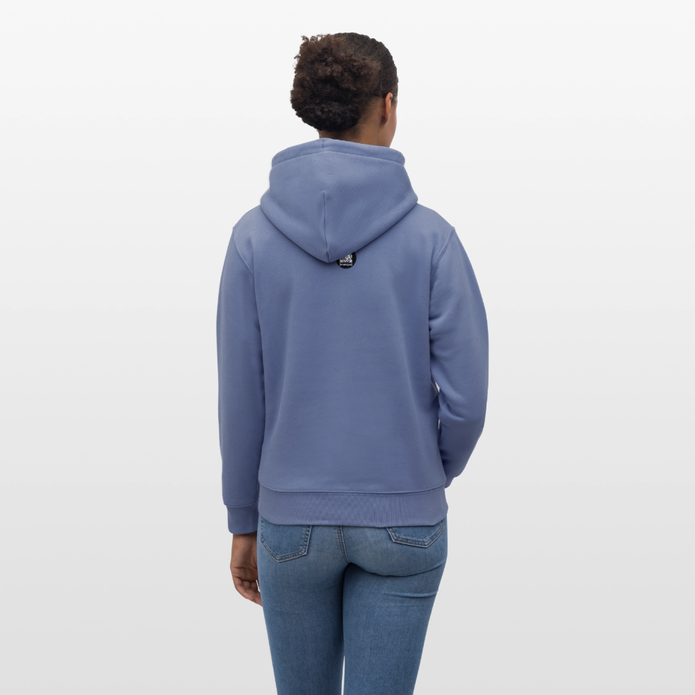 Unisex Bio-Hoodie mit OACHKATZL PRINT - Blau