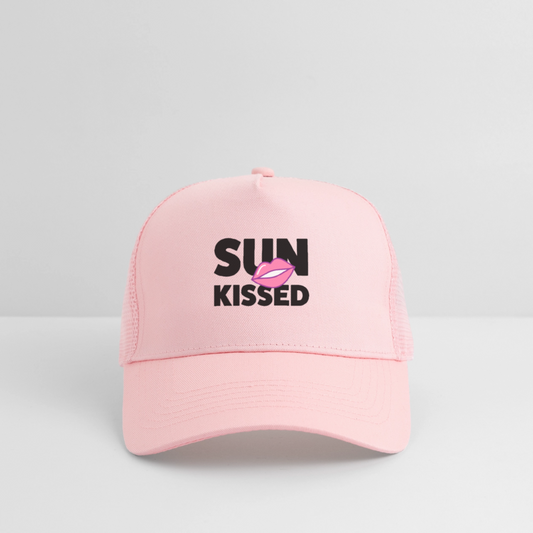 Trucker Cap mit SUN KISSED PRINT - Hellrosa