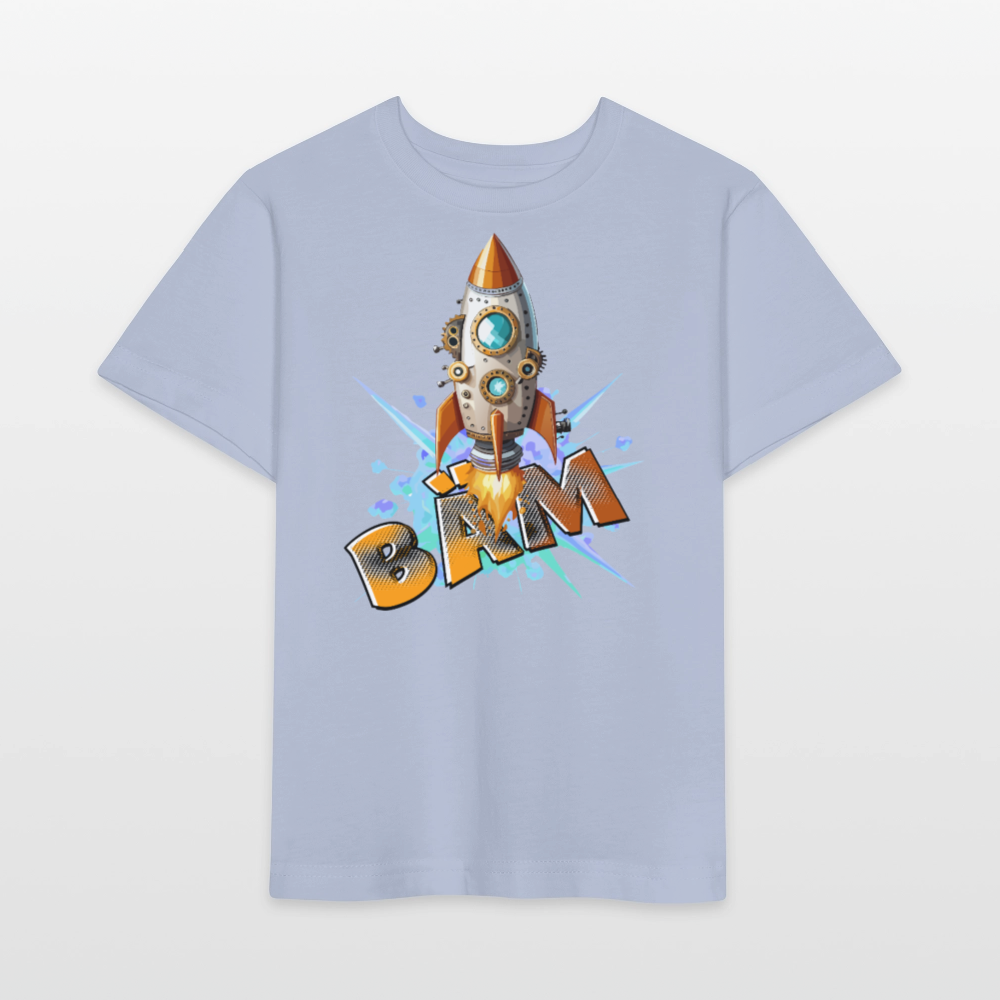 MNJS KIDS Bio T-Shirt mit BÄM PRINT - Lavendel-Violett