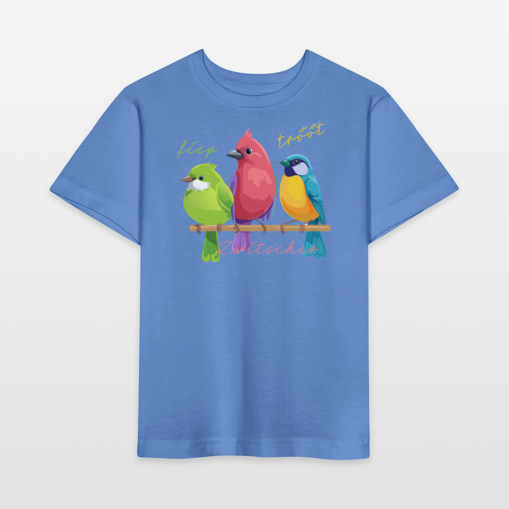 Kinder T-Shirt MINI mit Zwitschergäng Print - Blau