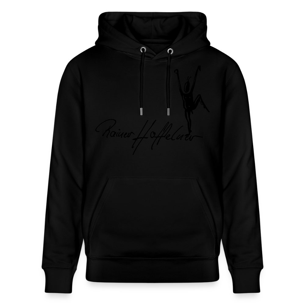 Unisex Bio-Hoodie mit TUSCHEMÄNNCHEN PRINT - Schwarz