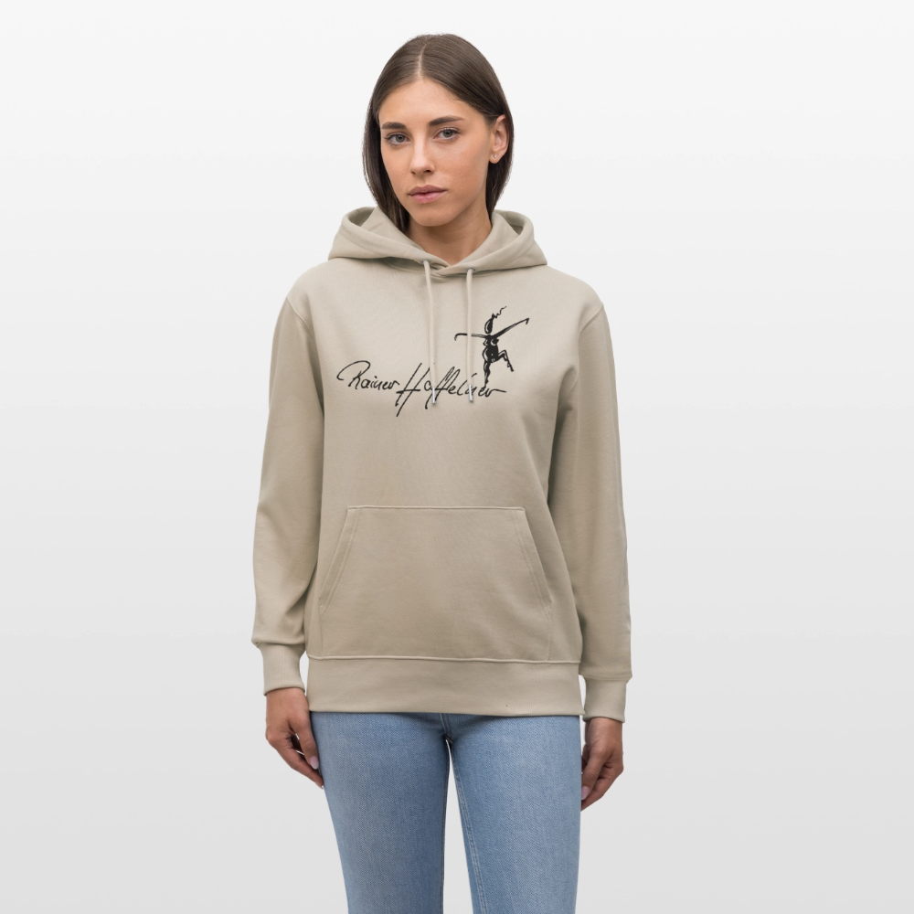 Unisex Bio-Hoodie mit TUSCHEWEIBCHEN PRINT - Beige
