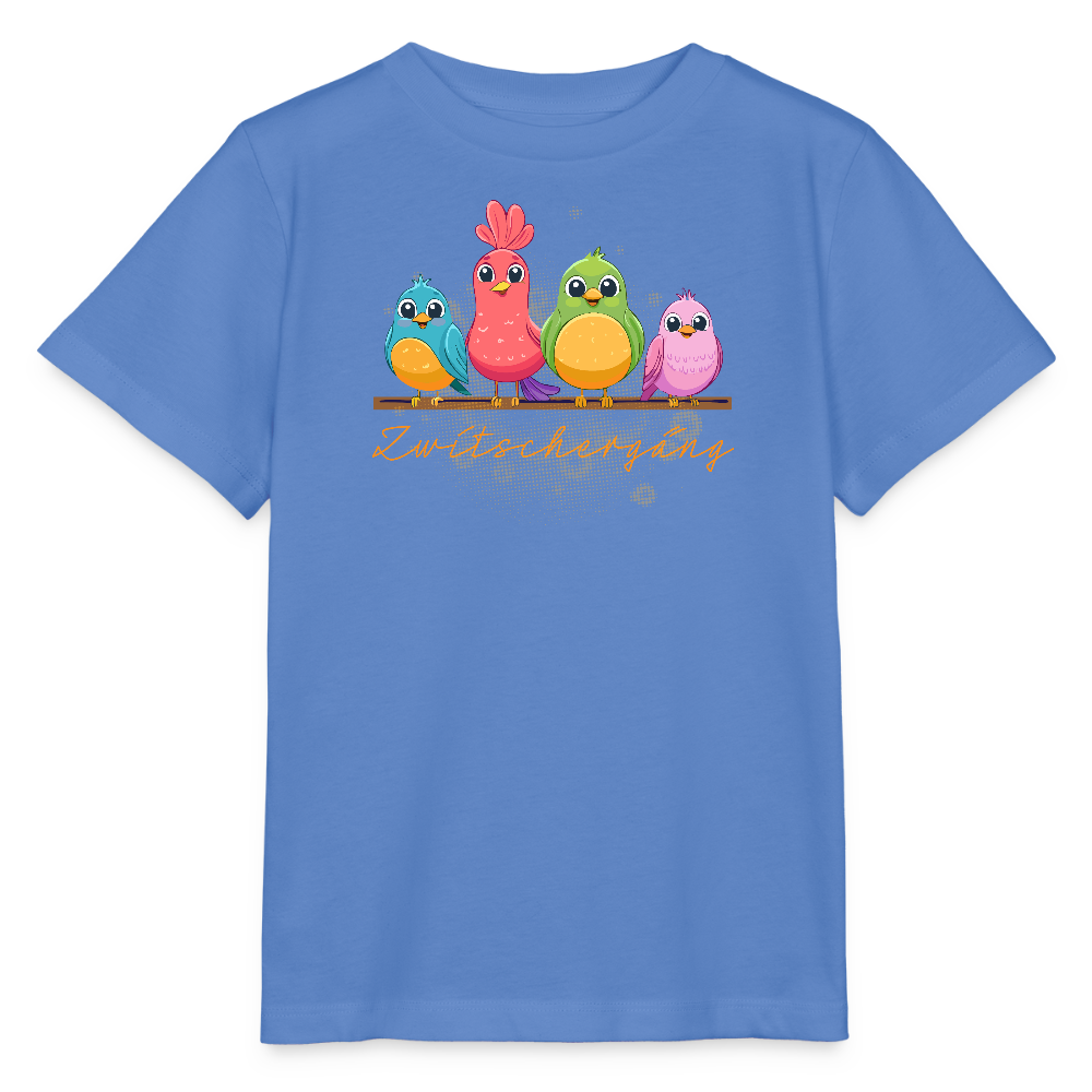 Kinder T-Shirt MINI mit Zwitschergäng Print - Blau
