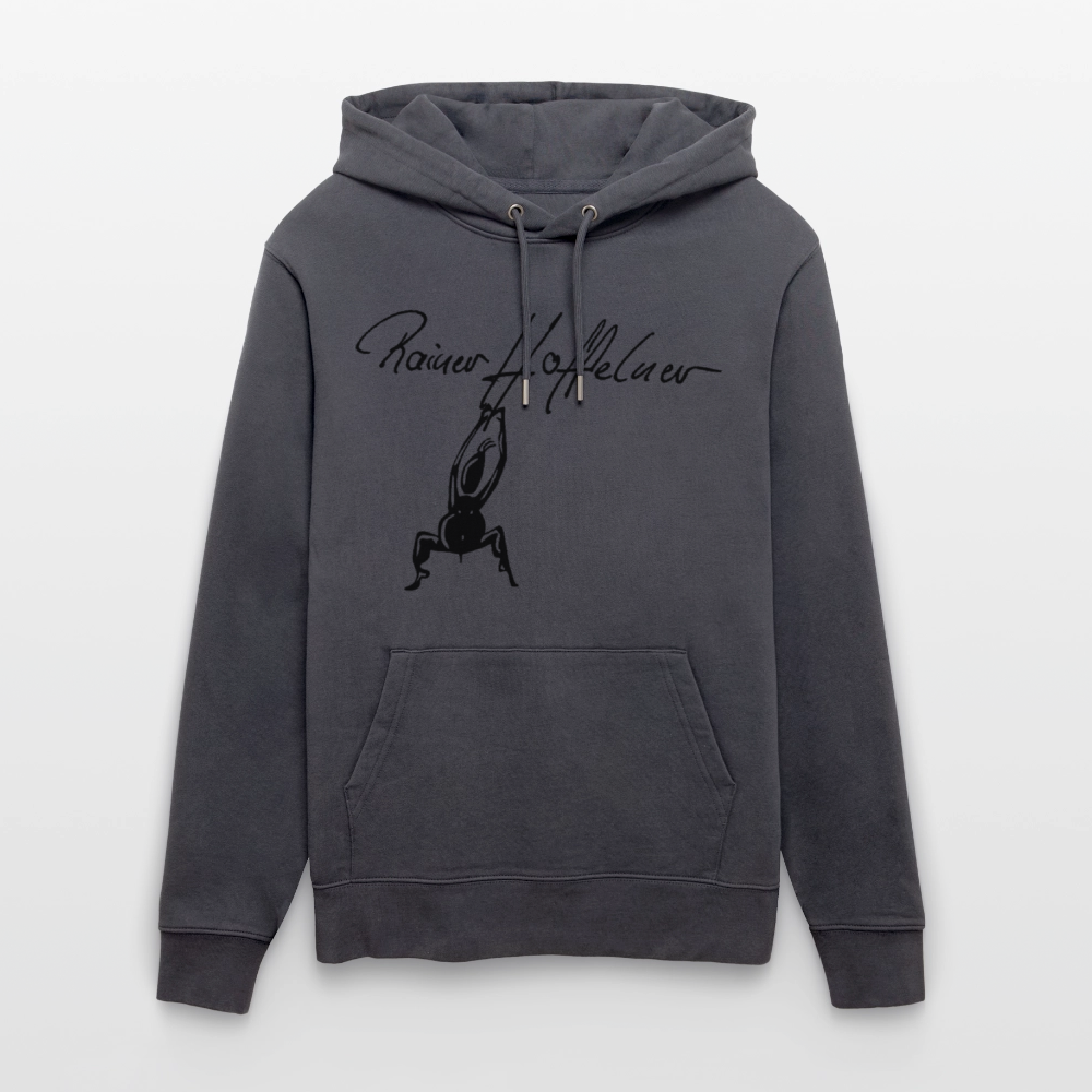 Unisex Bio-Hoodie mit TUSCHEMÄNNCHEN PRINT - Indigoblau