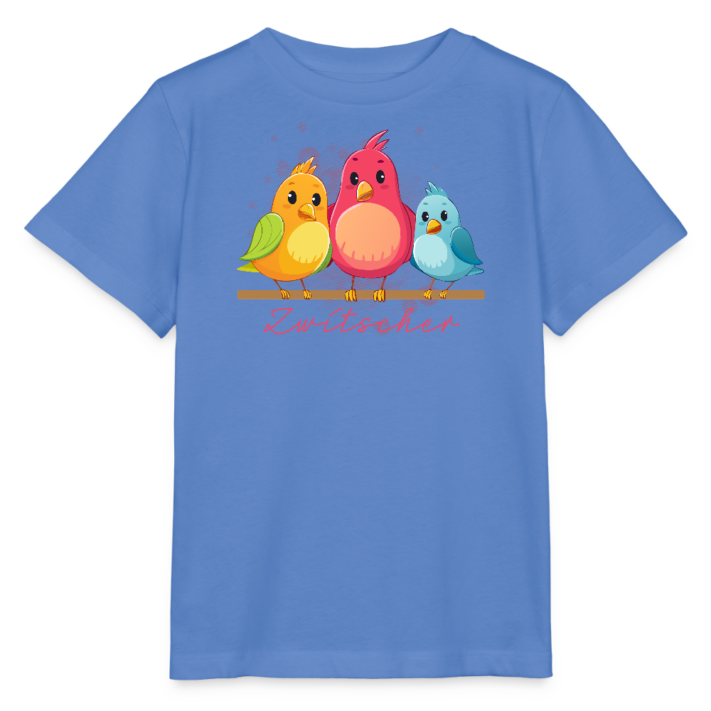Kinder T-Shirt MINI mit Zwitschergäng Print - Blau