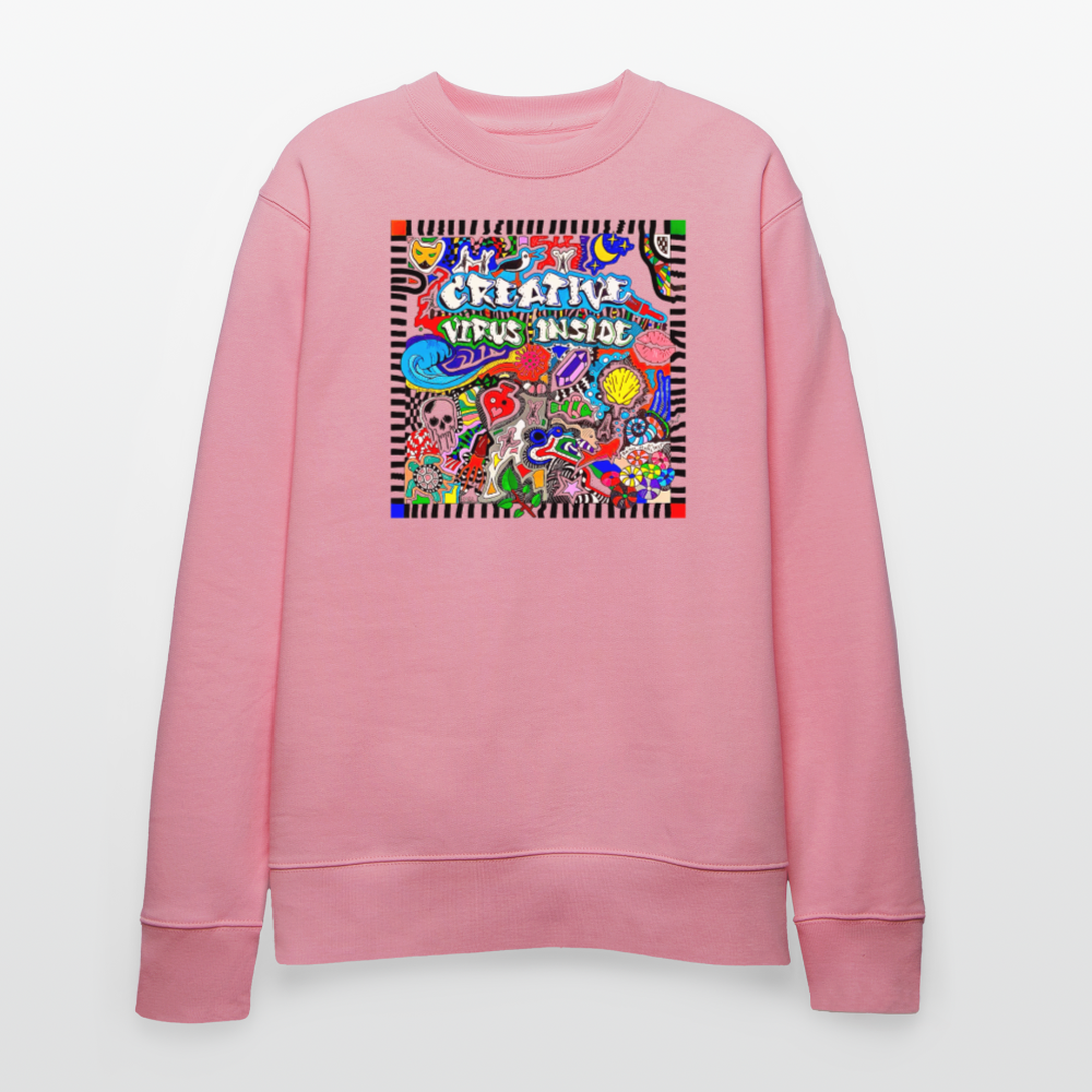 Unisex Bio-Sweatshirt mit CREATIVE VIRUS INSIDE PRINT - Lila Traum