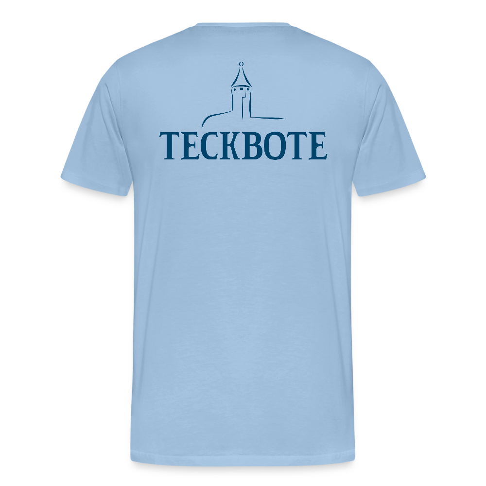 Männer Premium T-Shirt mit TECKBOTE PRINT - Sky