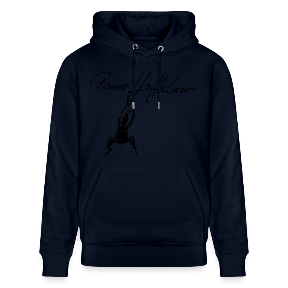 Unisex Bio-Hoodie mit TUSCHEMÄNNCHEN PRINT - Navy