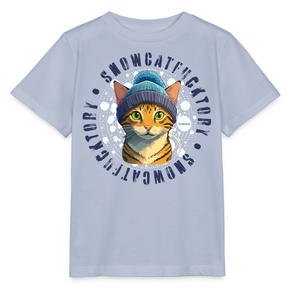 MNJS KIDS Bio T-Shirt mit SNOWCATFUCKTORY PRINT - Lavendel-Violett
