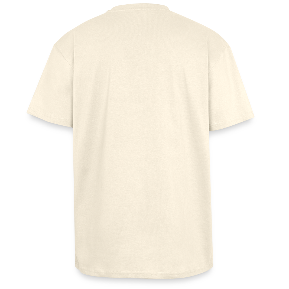 Heavy Oversize T-Shirt mit CALAVERAS SKULL PRINT Vorderseite - Creme