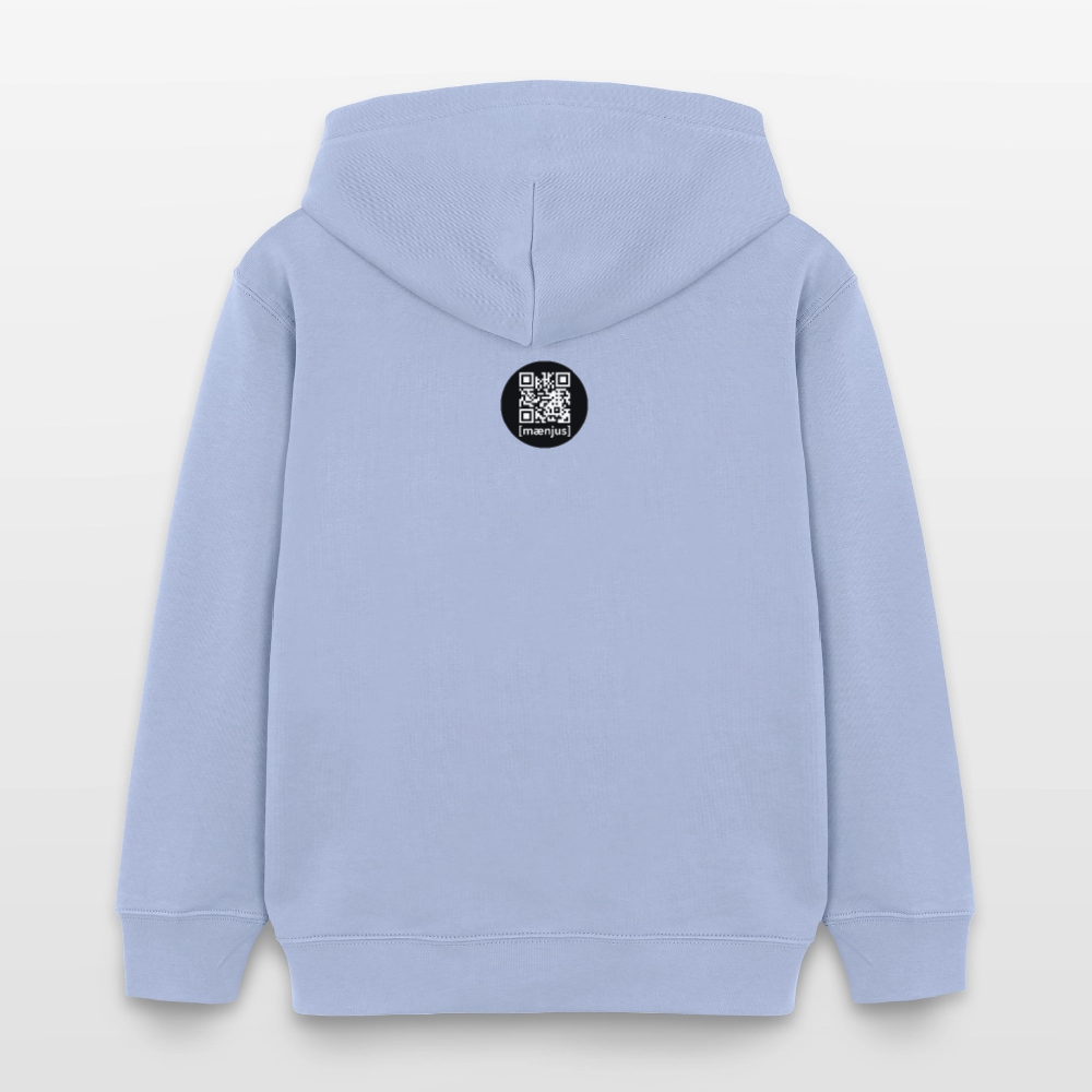 MNJS KIDS Bio-Hoodie mit MONKEY IN LOVE PRINT - Sky