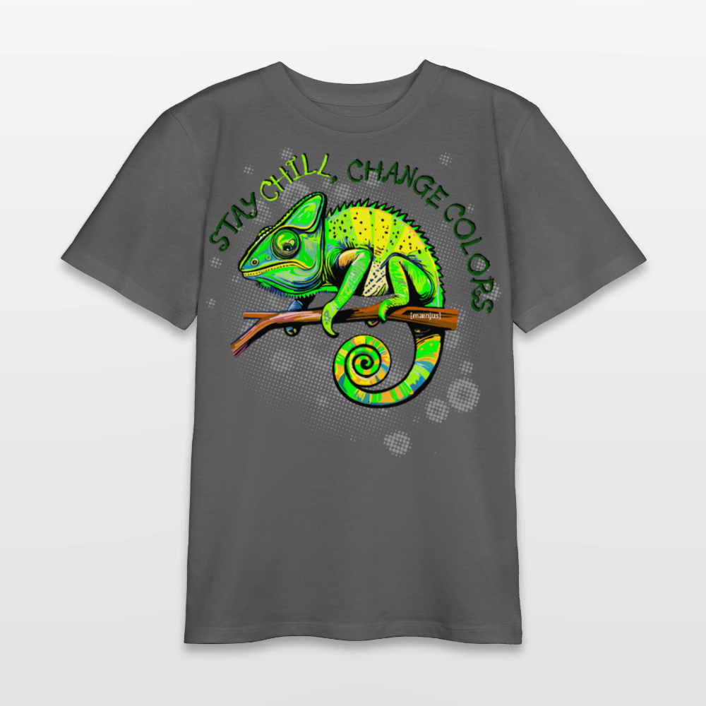 MNJS TEENS Bio T-Shirt mit CAMAELEON PRINT - Anthrazit