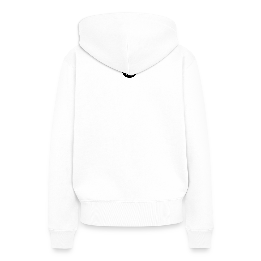 Frauen Premium Hoodie mit RAKETE PRINT - Weiß