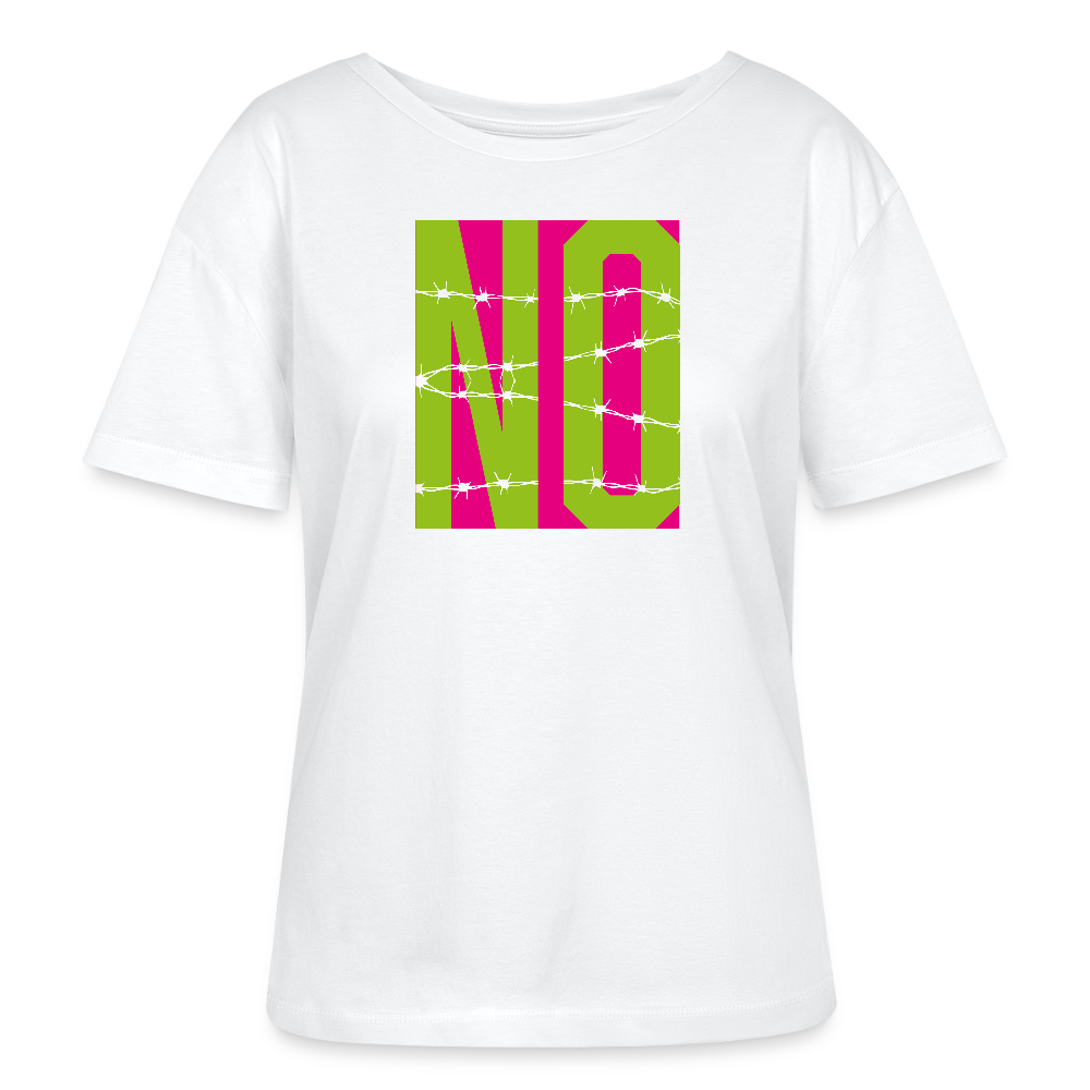 Frauen T-Shirt mit NO PRINT - Weiß