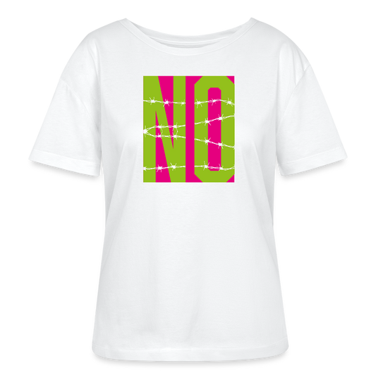 Frauen T-Shirt mit NO PRINT - Weiß