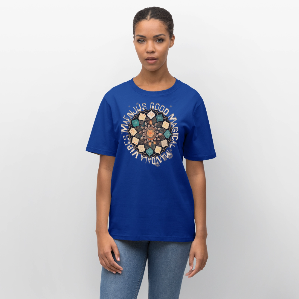 Unisex Bio-T-Shirt mit MANDALA VIBES PRINT - Dunkelblau