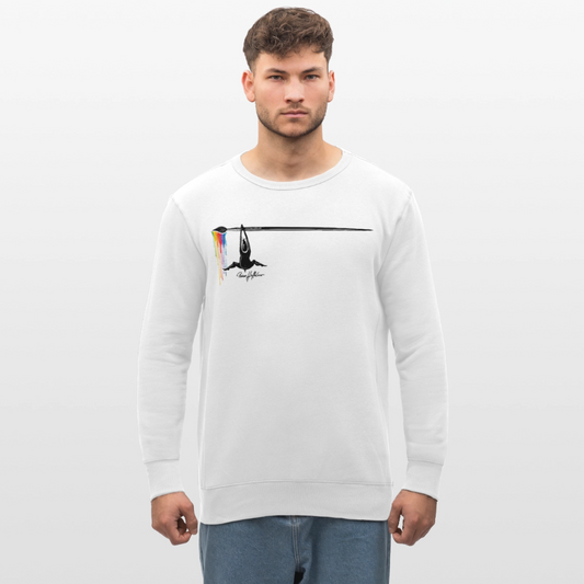 Unisex Bio-Sweatshirt mit MÄNNLE PRINT - Weiß