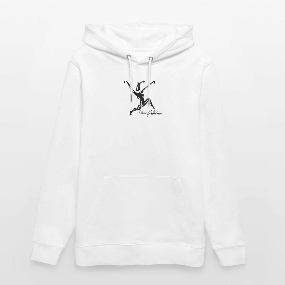 Unisex Bio-Hoodie mit TUSCHEWEIBCHEN PRINT - Weiß