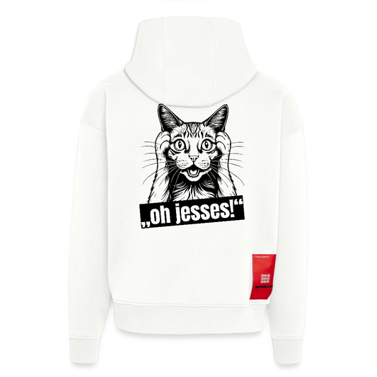 Heavyweight Oversized Organic Hoodie mit OH JESSES PRINT - OFF WHITE
