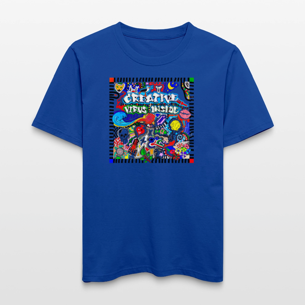 Unisex Bio-T-Shirt mit CREATIVE VIRUS INSIDE PRINT - Dunkelblau