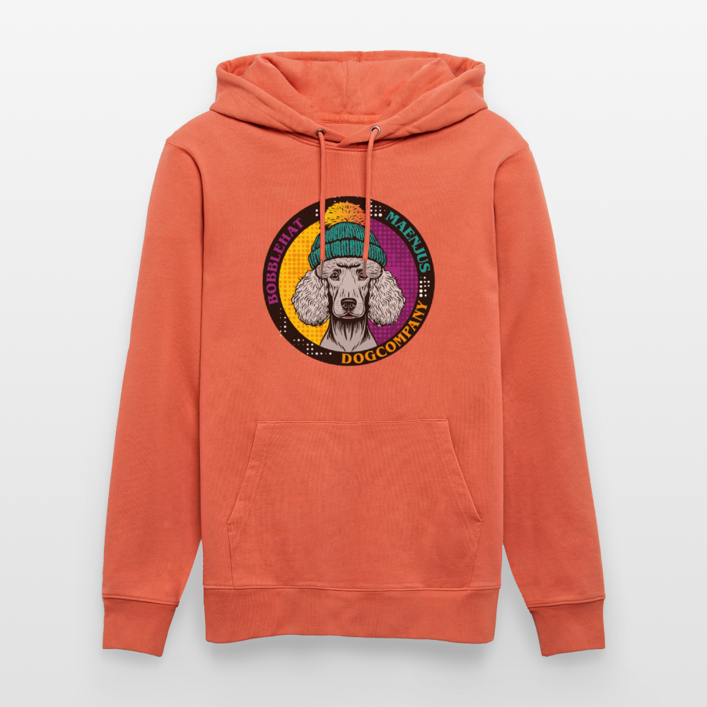 SUnisex Bio-Hoodie mit BOBBLEHAT DOGCOMPANY PRINT - Hellrot