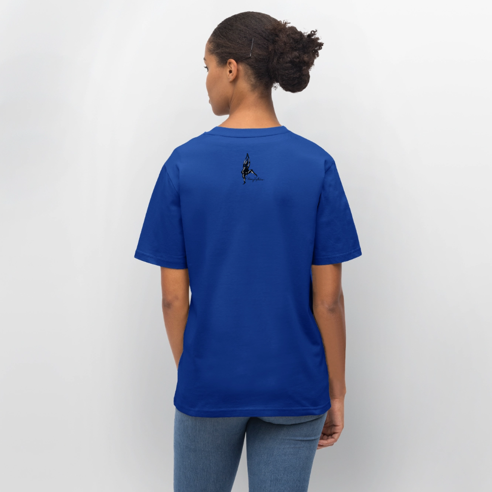 Relaxed Fit Unisex Bio-T-Shirt mit DYNAMIC FIELDS PRINT - Dunkelblau