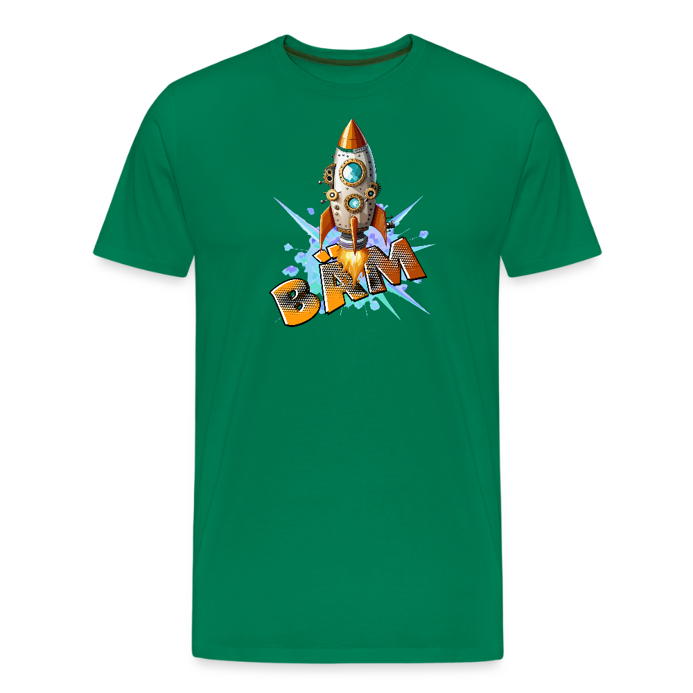 Männer Premium T-Shirt mit RAKETE PRINT - Kelly Green