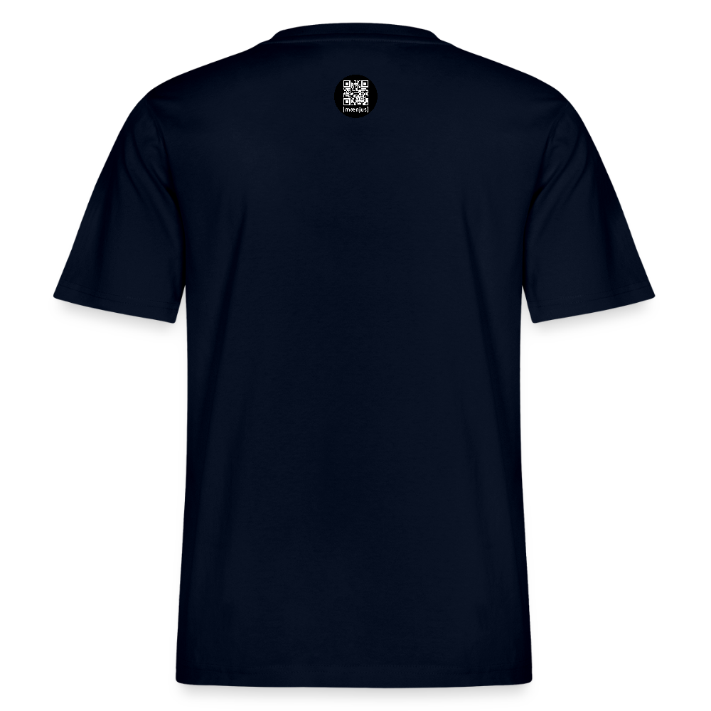 Unisex Bio-T-Shirt mit SNOWCATFUCKTORY PRINT - Navy